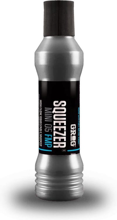 Grog Squeezer FMP Mini Verfstift - Schrijfbreedte 5 mm - Zilver - Permanente Stift - Burning Chrome