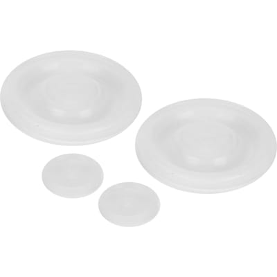 4 stuks Rubber Melkpulsatormembranen voor HLP07 Koeienmelkmachine Reserveonderdelen(Pulsator-diafragma ) white