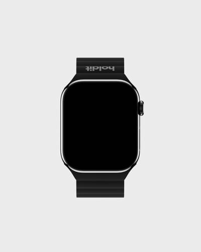 Holdit Siliconen bandje magneet voor de Apple Watch | 38/40/41/42 mm - Black / Grey