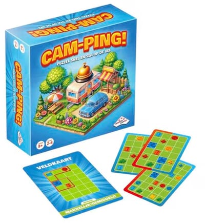 Cam-Ping puzzelspel - Vanaf 8 jaar - Vakantiespel - 2 tot 4 spelers