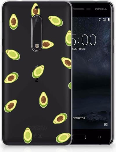 Nokia 5 Siliconen Case Avocado