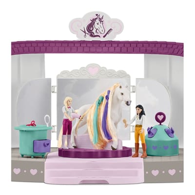 schleich HORSE CLUB Sofia's Beauties - Beautysalon - Kinderspeelgoed - 2 Paarden met Kambare Manen - 99 Onderdelen