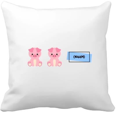 Akyol - varkens met eigen naam Kussen hoes - Varken - dieren liefhebbers - leuke cadeau voor iemand die van houdt van biggen - verjaardagscadeau - kado - gift - 40 bij 40 cm