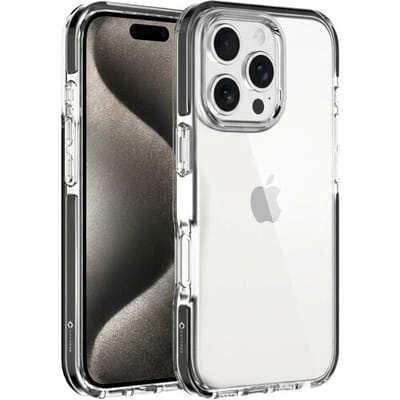 Coverzs Shockproof hoesje geschikt voor iPhone 16 Pro - Shock hoesje - Bescherming tegen krassen & stoten