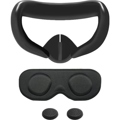 Gezichtskussenhoes voor Quest 3 Gezichtspad met lenshoezen Beschermers Wasbare VR-siliconenhoezen