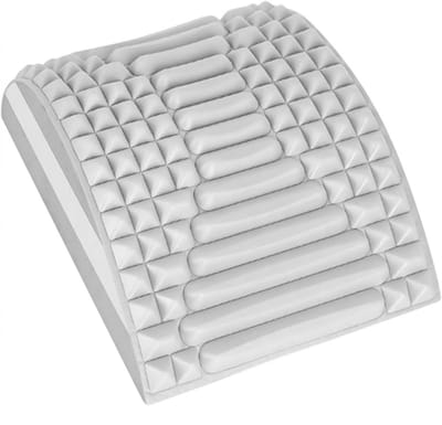 QTTVBTNA - Nek- en Rugstretcher – Houdingscorrector & Pijnverlichting voor Nek, Schouders en Onderrug – Ergonomische Rekhulp voor Ontspanning & Rugklachten (Grijs)