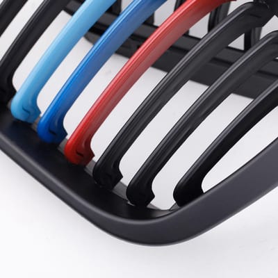 Calandre noire mate de couleur M, 2 pièces, pour BMW E46 série 3 4 portes 1998 – 2001 gray