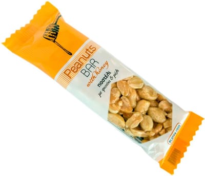 Melekouni Pasteli Peanuts 40gr 4 stuks | Noten Glutenvrij | Energybars | Honing