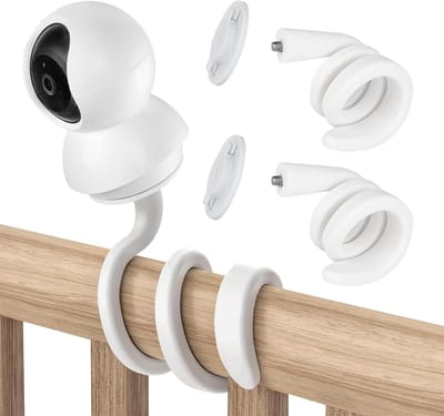 Camera Houder - Flexibele Beugel - Babykamer Bewaken - Gereedschapsloze Installatie - 42 cm Lengte - Zwart