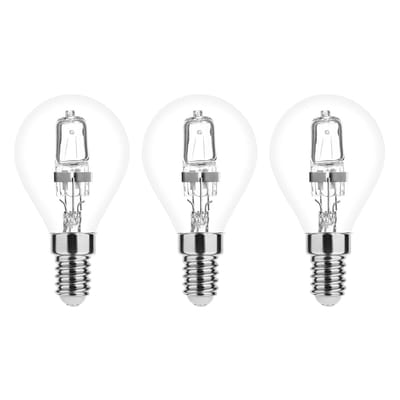 Modee E14 Halogeen Lamp Dimbaar 28W ECO - 370lm - 2700K - Warm Wit - ECO Halogeen Globe Mini P45 - 3 stuks