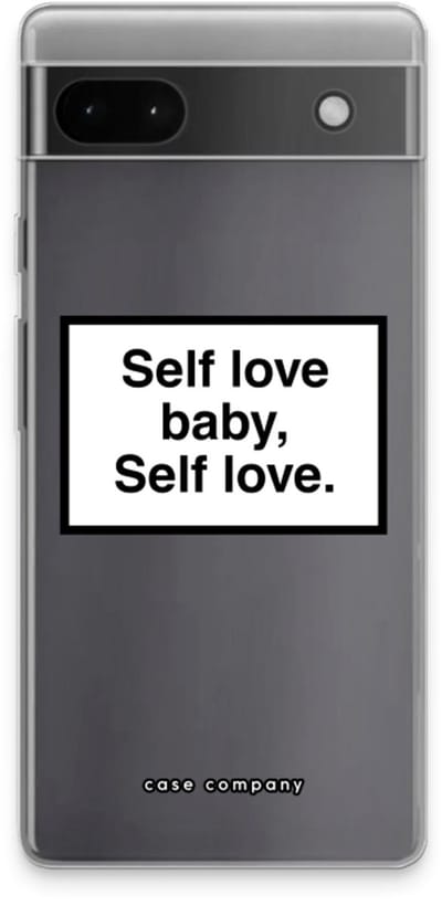 Case Company® - Hoesje geschikt voor Google Pixel 6a hoesje - Self love - Soft Cover Telefoonhoesje - Bescherming aan alle Kanten en Schermrand