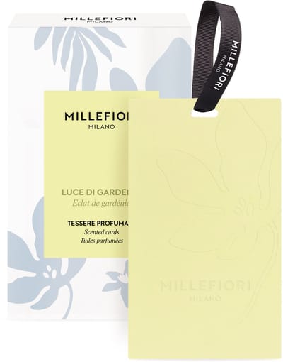 Millefiori Laundry - Geurkaarten - Luce di Gardenia - 3 stuks - Kast Parfum - Voor In De Kledingkast