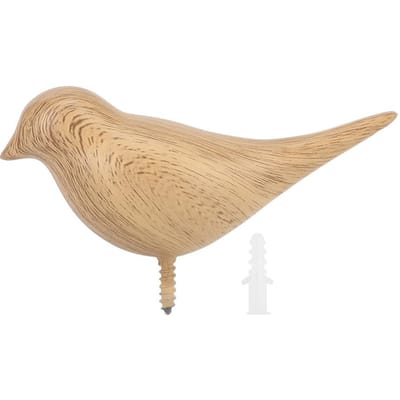 Vogel Decor Haak Muur Deur Hanger Kleding Jas Hoed Tassen Handdoek Hangrek Houder Houtnerf