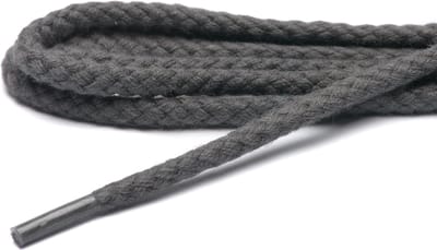 ARIESZZZ Schoenveters - Veters 120 cm - Grof Rond - D. Grijs- 120 cm - 6-8 gaatjes