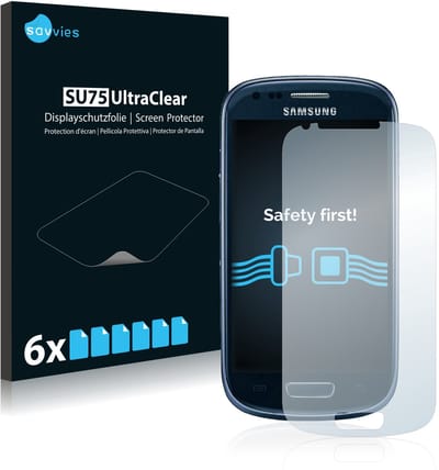 Savvies - Screenprotector voor Samsung Galaxy S3 Mini I8190 - Folie Beschermfolie transparant 6 Stuks