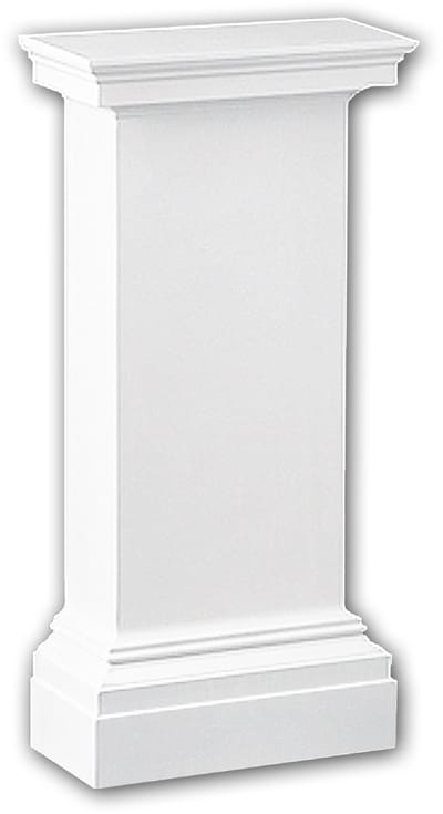 Halve zuilen sokkel 118001 Profhome Zuil Sierelement neo-classicisme stijl wit