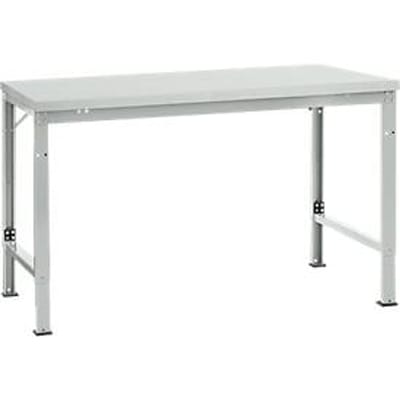 Manuflex basistafel UNIVERSAL Speciaal, 1500 x 1000 mm, melamine lichtgrijs, lichtgrijs