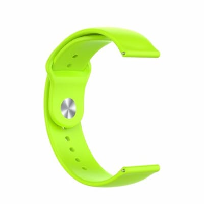 By Qubix - Geschikt voor Garmin bandje - 18mm - Geschikt voor Garmin Venu 4 - 41mm - Sportbandje - Maat: Large - Lichtgroen