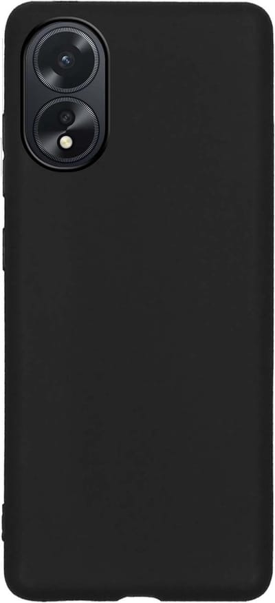 Hoes - Geschikt voor OPPO A38 - Sterk & Shockproof - Hoesje Cover - Siliconen Case - Zwart