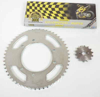 Kit chaîne Générique pour Moto Derbi 50 Senda Sm X-Treme 2000 à 2005 Neuf