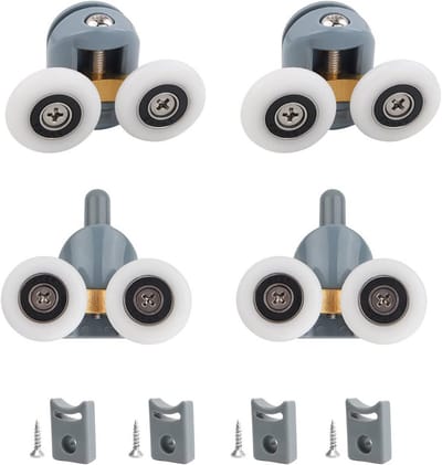 Douchedeur wielen set 23 mm - Rollen voor glazen douchecabines - Reserveonderdelen voor badkamer
