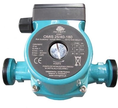 Omnigena OMIS Serie - C.O. Circulatiepomp - 25-40 - Gietijzeren Behuizing - Keramische As