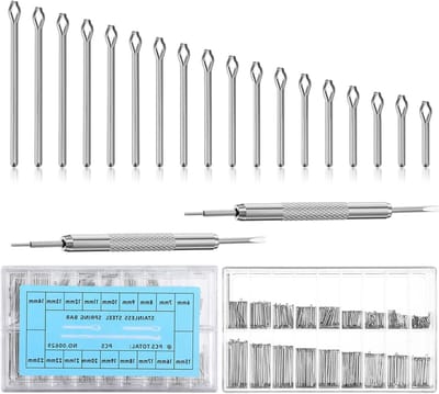 360 Stuks RVS Veerbalk Gereedschap voor Horloges, Professionele Horloge Verwijderaar en Reparatie Tools, 18 Verschillende Maten (6-23mm)