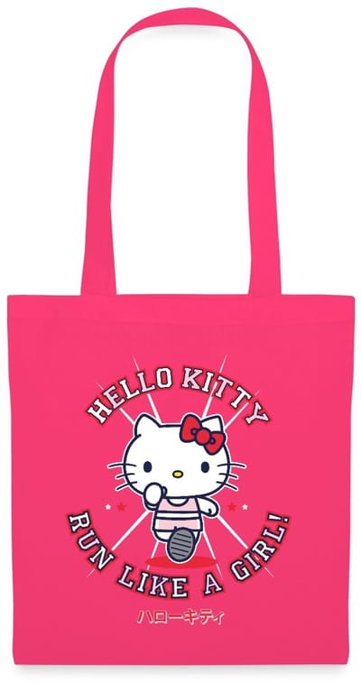 Hello Kitty Run Like A Girl Tas Van Stof Schoudertas