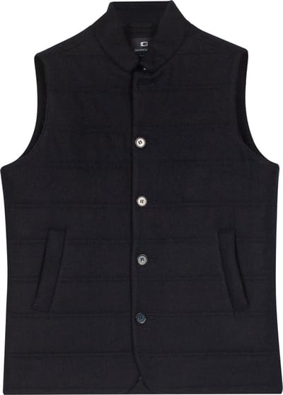 Giordano - Jas Donkerblauw Giordano Owen Bodywarmer Luxury Wool Twill Bodywarmers Donkerblauw 522551