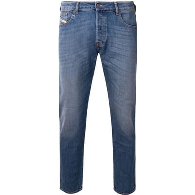 Diesel Heren D-Yennox Tapered Jeans (Middenblauw)