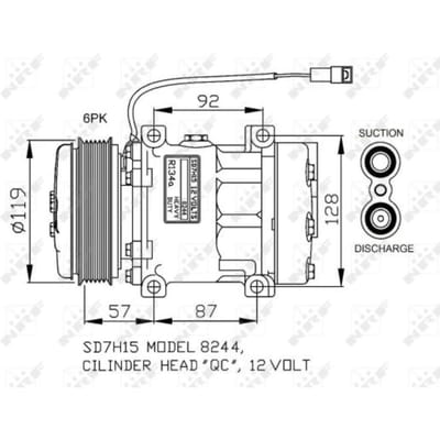 Compressor, airconditioner NRF 32771