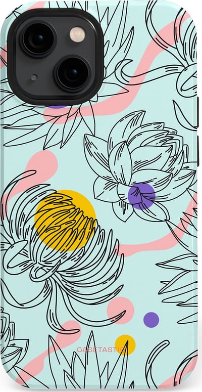 Casetastic Hoesje Geschikt voor Apple iPhone 13 Mini Magsafe - Stijlvolle Beschermende Duo-layer Case - Wildschets