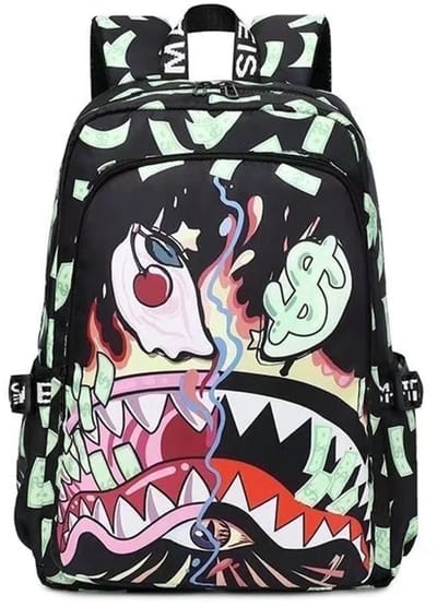 sogiol® Rugzak Jongens - Schooltas - graffitiprint - Ruime -Verstelbare Schouderbanden - tieners ,middelbare scholieren
