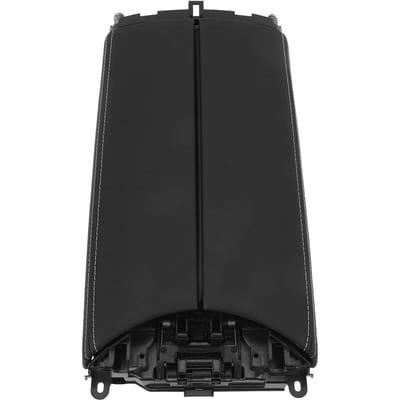 Couvercle de Console Centrale A2056805106 Cuir PU Coussin d'Accoudoir de Console Centrale Remplacement pour Benz W205 C300 C400 C43 C63 C450 black