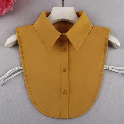 Nepkraag Dameshemdkraag Veelzijdige Nepkragen Trui Decoratieve Kraag yellow veelkleurig