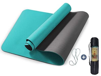 Antislip Yogamat met TPE-markeringen - Milieuvriendelijk en Scheurvast, Ideaal voor Thuis en Pilates