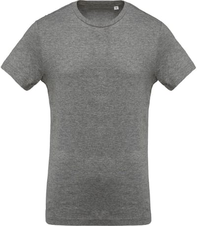 Kariban Heren Organische Bemanningsleden Hals T-Shirt (Grijze Heide)