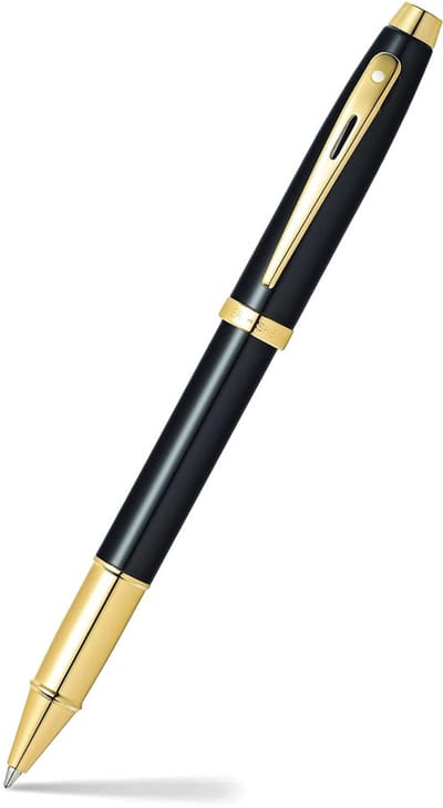 Sheaffer rollerball - 100 E9322 - Glossy black gold tone