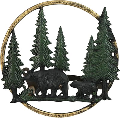 Gietijzeren Slanghouder - Tuinslang Ophanging - Tuin Organiseren - Wildlife Thema - 11 Inch Diameter - Meerkleurig