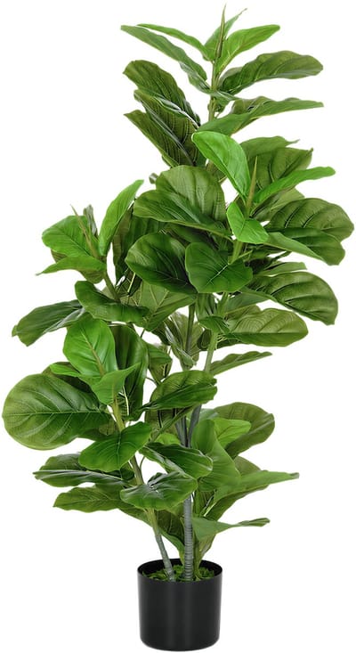 Homcom Kunstplanten-PEVA, Metaal-15L x 15B x 110H cm-Groen