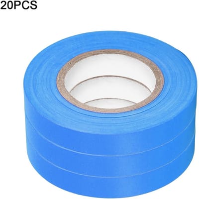20 stuks Set Elastische Anti-veroudering Tuin Tape voor Druivenboom Tomaat Komkommer Plant(Blauw) Blue gray