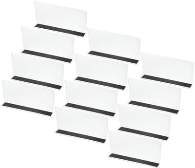 Plankverdelers voor kastorganisatie, 9,8 x 1,57 x 4,7 cm acryl magnetische kasten separator keukenkast planken onder bed blokker voor slaapkamer keuken kantoor, helder