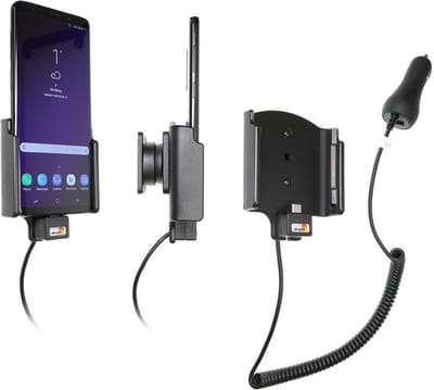 Brodit houder geschikt voor Samsung Galaxy S9 Plus Actieve houder met 12/24V lader