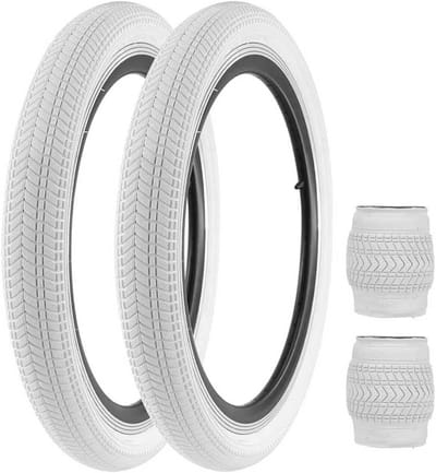 Fietsband 20 Inch - Kinderfiets band - Veilig Fietsen - Opvouwbaar Rubber - 20 x 2.125 inch - Wit