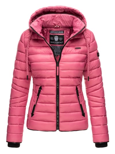 Navahoo Dames Gewatteerde Jas Lulana – Licht, Trendy & Afneembare Capuchon