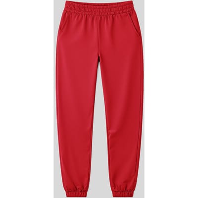 Vrouwen Hoge Taille Relaxed Fleece Joggingbroek