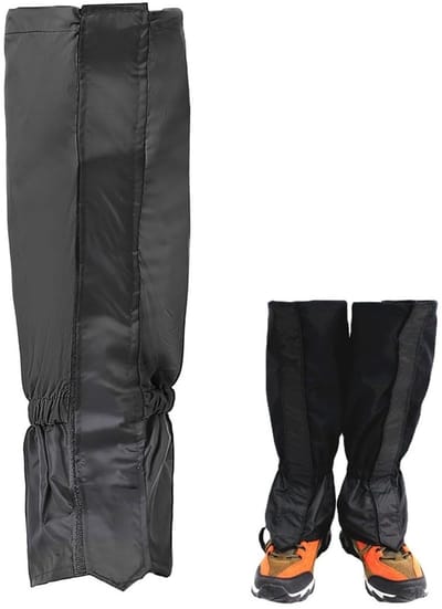 Allecto - Gaiter Snow Boots - Waterdichte gamaschen - Zwart - Bescherming tegen sneeuw en modder - Geschikt voor hiking en skiën - 1 paar