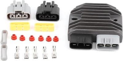 Spanningsregelaar Gelijkrichter - Regulator Terminal Kit - Voertuig Elektronica Stabiliseren - Aluminium Legering Warmteafvoer - 17 Stuks - Zilver