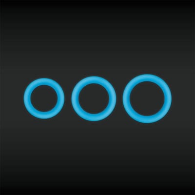 Firefly - Halo - Cockring - Glow-in-the Dark Blauw 60 mm