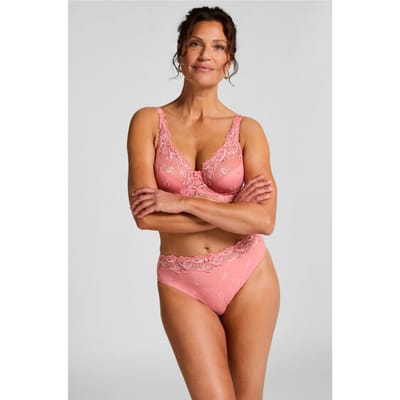 Hunkemöller Dames Lingerie Hoge slip Diva - Roze - maat XS